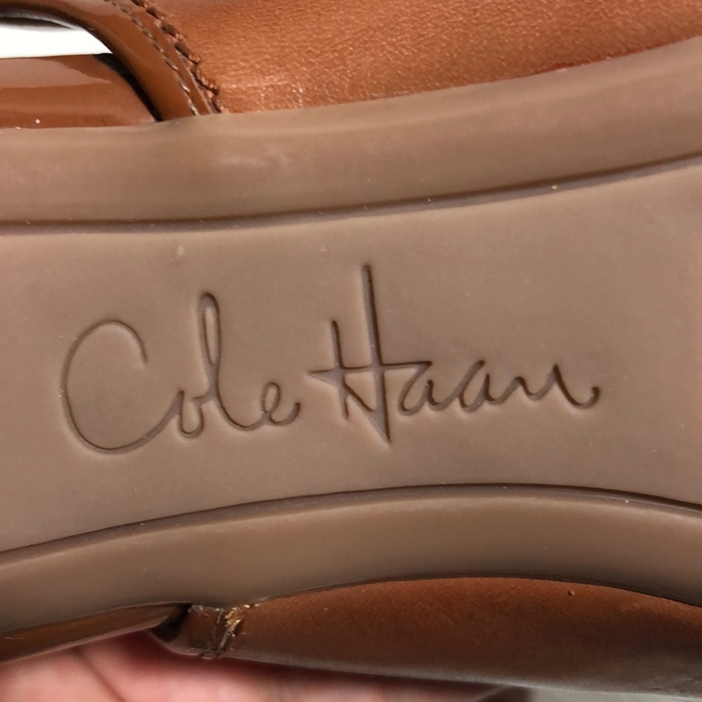 Cole Haan brown women’s leather shoes Heels Sz 6.5 - Picture 6 of 10